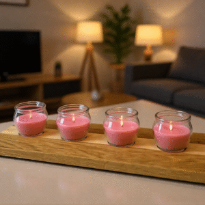 Kerzenhalter aus Eiche & Buche