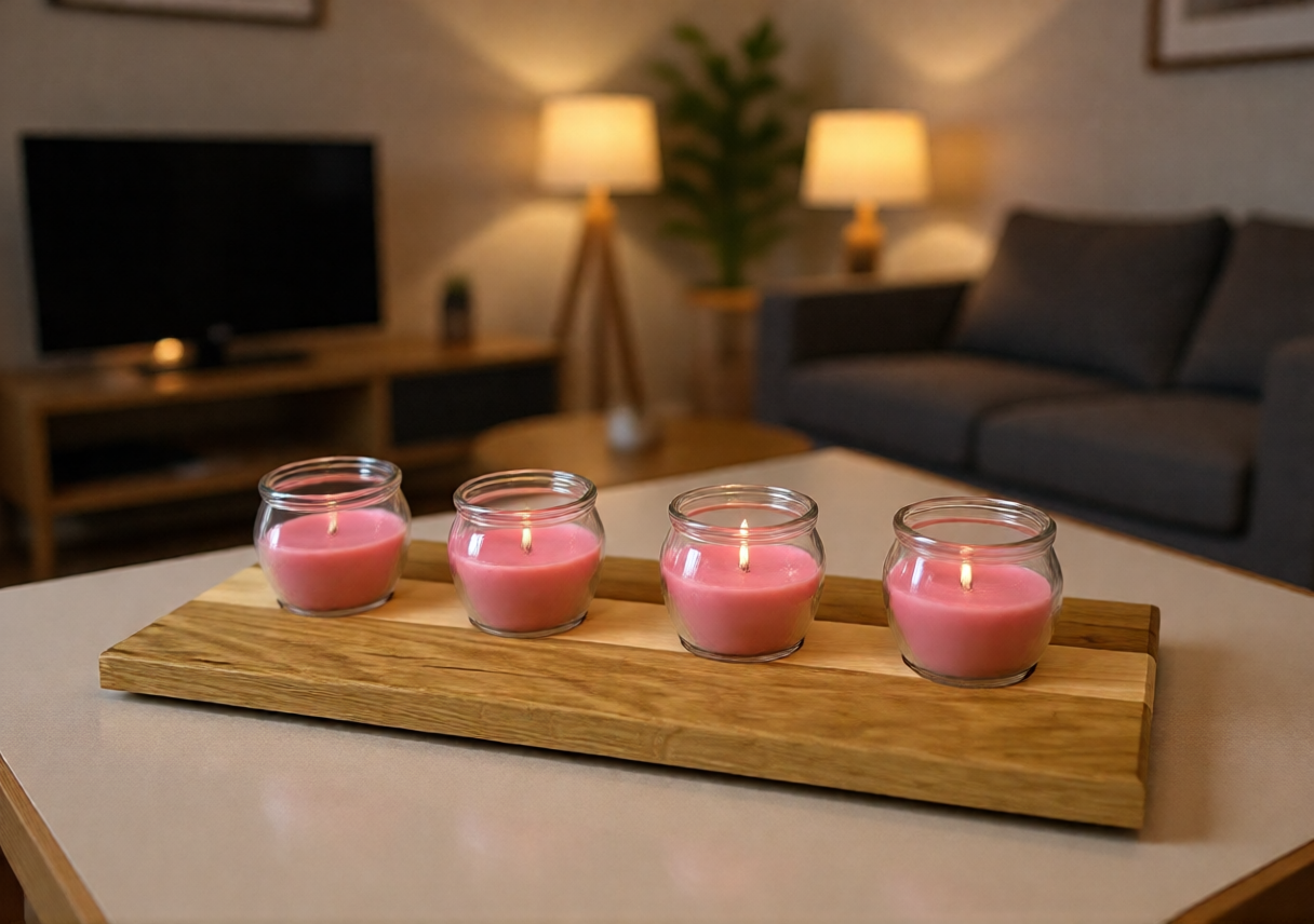 Kerzenhalter aus Eiche & Buche